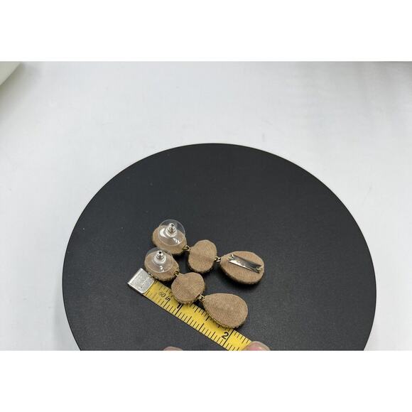 Deepa by Deepa Gurnani Jewel Color Rhinestones Gold Tone Post Dangle Earrings - Picture 5 of 8